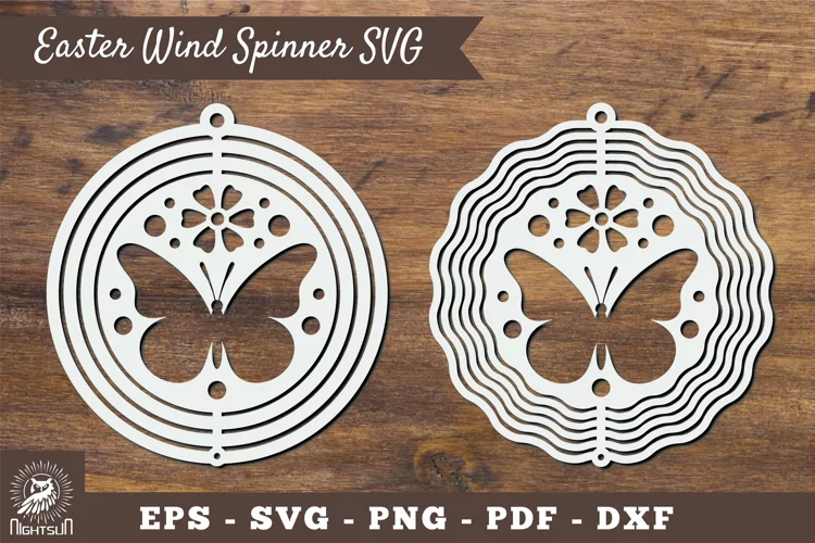 Butterfly Wind Spinner SVG 5