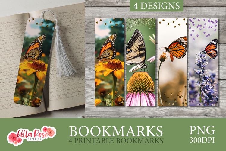 Butterflies | Animals | Printable Bookmarks