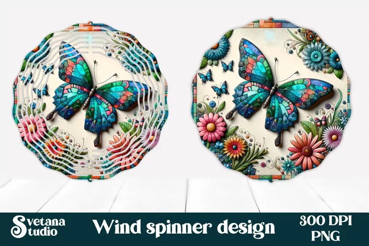 Butterfly wind spinner | Flower spinner | Summer spinner