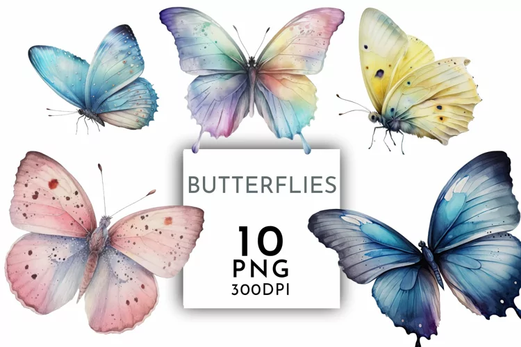 Butterfly Clipart | Watercolor Clipart PNG