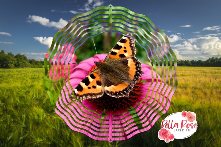 Butterfly | Spring | 10" Sublimation Wind Spinner