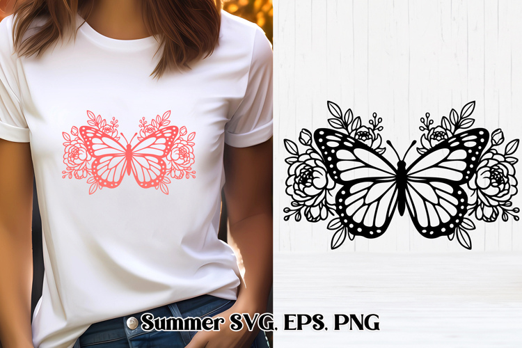 Butterfly SVG design | Summer SVG | Butterfly clipart