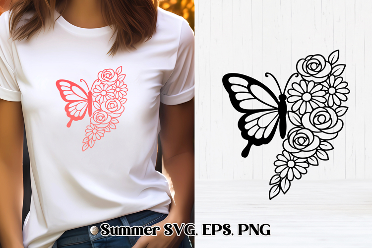 Butterfly SVG design | Summer SVG | Butterfly clipart
