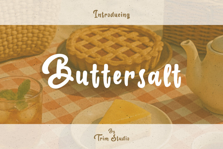 Buttersalt - Handwritten typeface