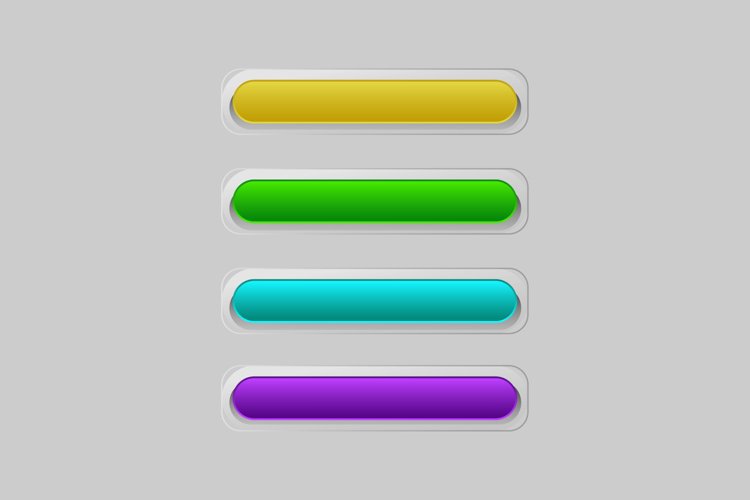Button web ui and ux glass morphism colorful design