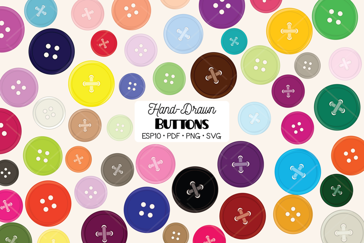 Colored Button | Rainbow Sewing Round Button | Thread