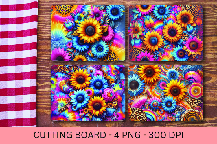 kitchen cutting board - sunflower