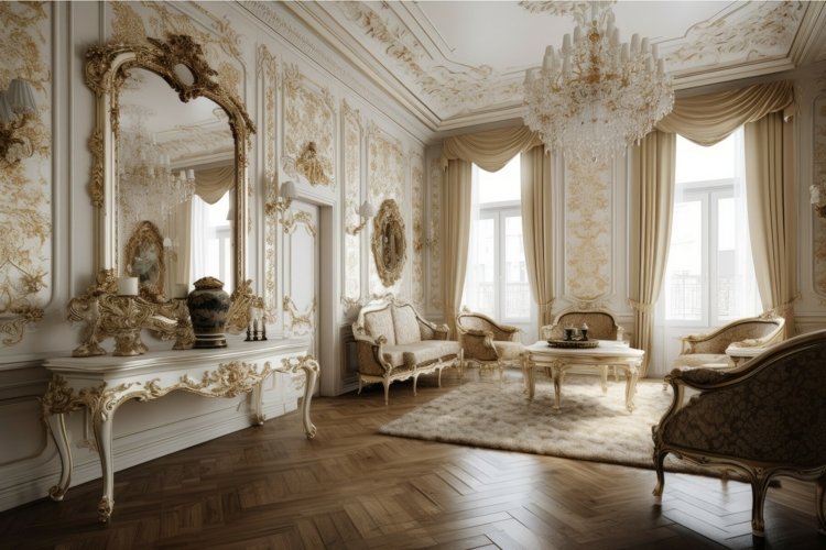 Baroque interior. Generate Ai example image 1
