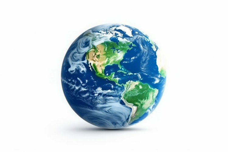 Blue planet earth nature. Generate Ai