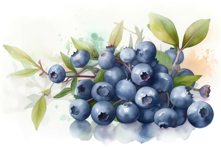 Blueberries Clipart Image 10