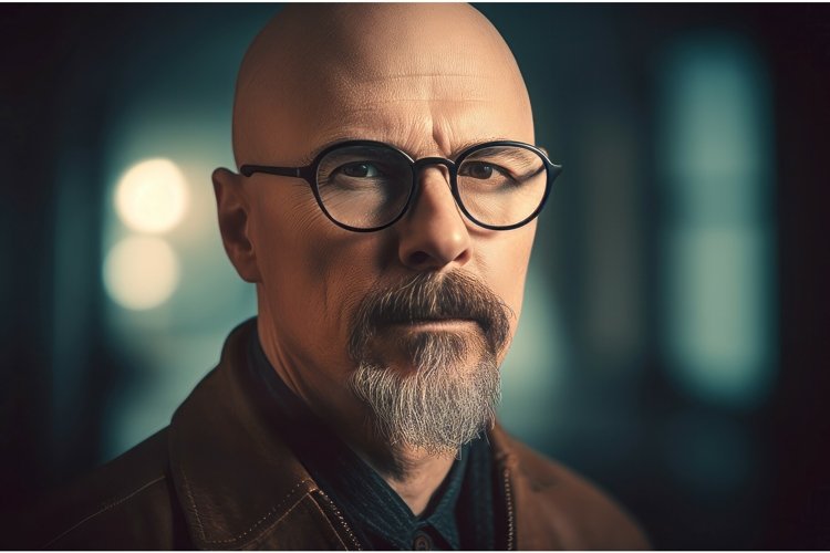 Caucasian bearded male Scandinavian bald. Generate ai example image 1