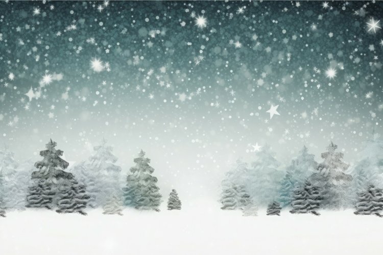 White Christmas Background Image 24