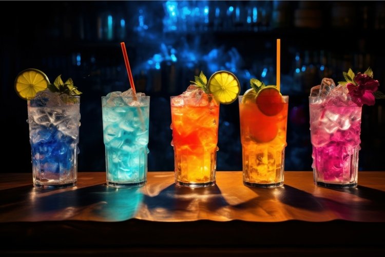 Exclusive Cocktails club. Generate Ai