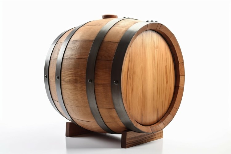 Large cask of wine made of linden wood. Generate Ai example image 1