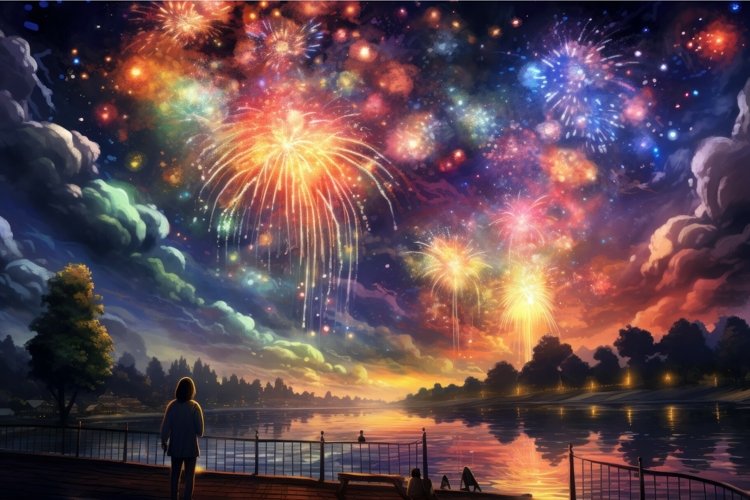 Fireworks Background Image 6