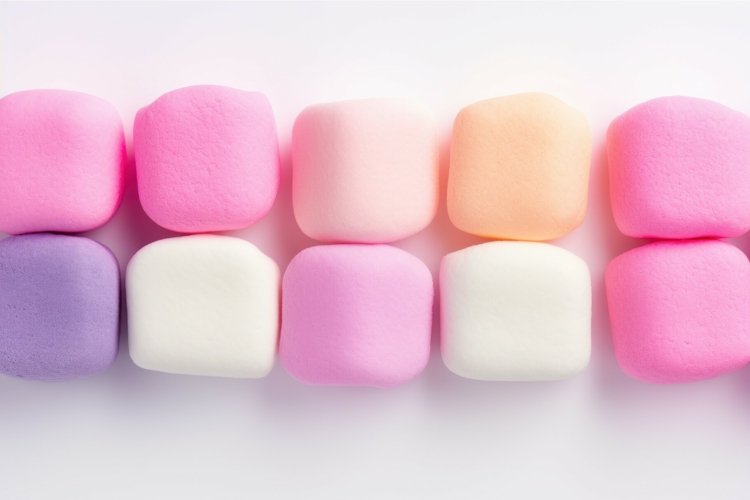 Squishy Colorful marshmallow. Generate Ai example image 1