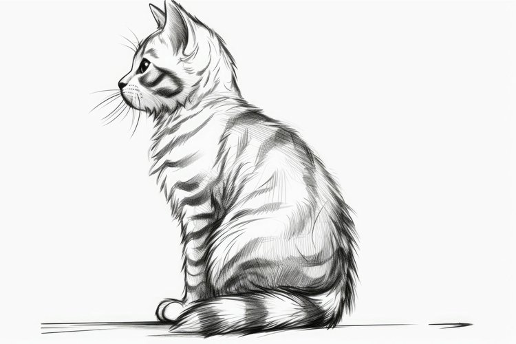 Coloring cat kitty. Generate Ai example image 1