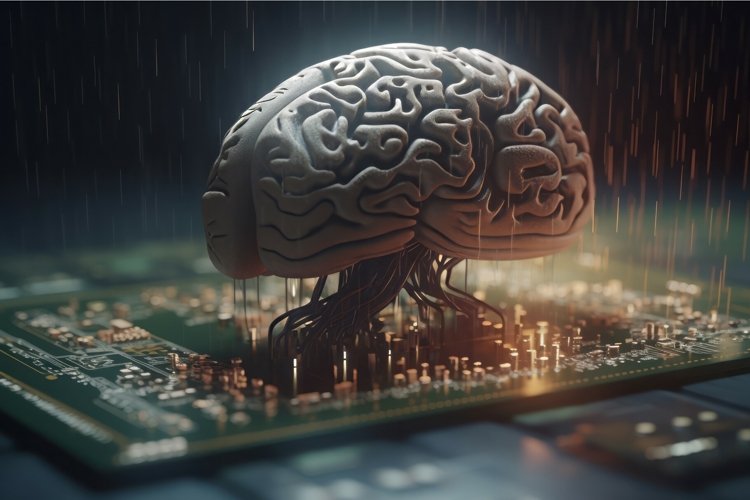Computer code human brains. Generate Ai