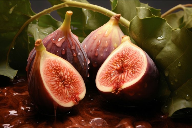 Fig on black background example image 1