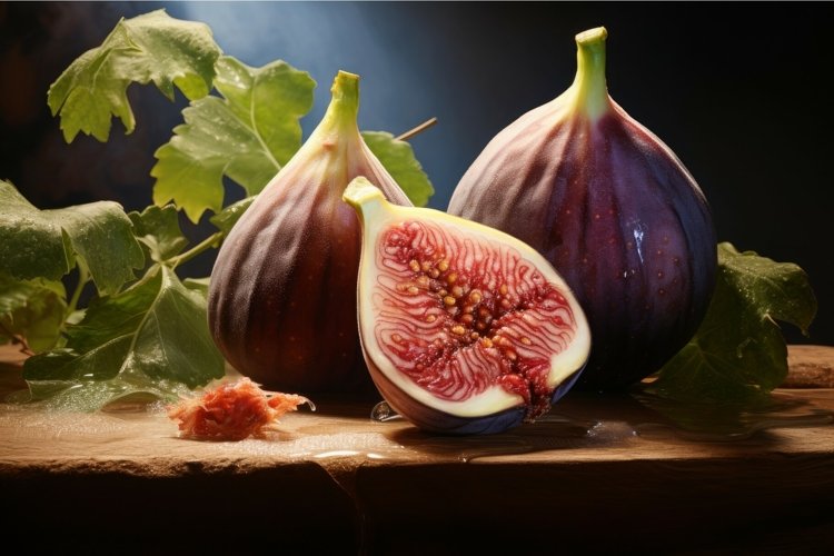 Fig on black background example image 1