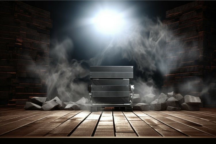 Cinematic Film production scene background. Generate Ai example image 1