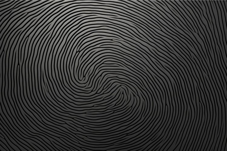 Fingerprint colorful. Generate Ai example image 1