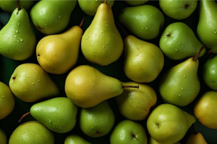 Fresh eco pears. Generate Ai