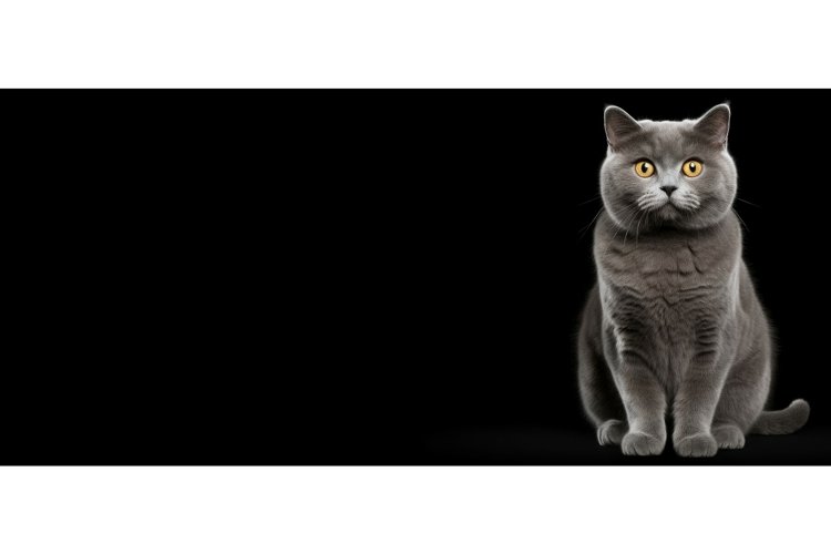 Agile Grey cat. Generate Ai example image 1