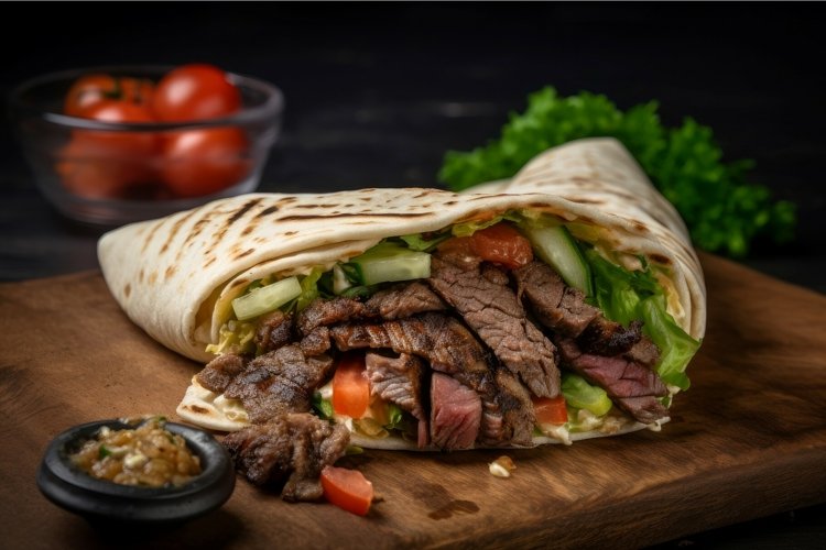 Flavorful Fresh donner grilled food. Generate Ai example image 1