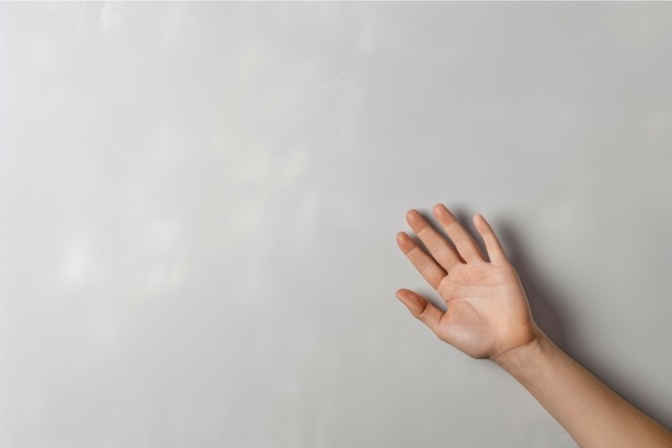 Hand background. Generate Ai example image 1