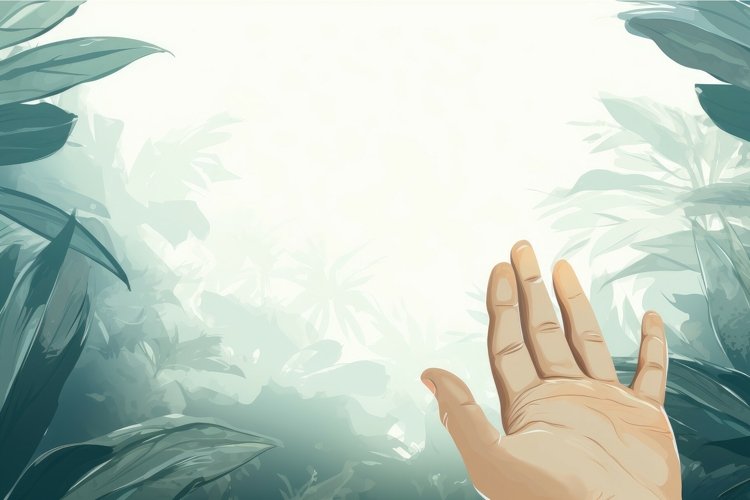 Creating Hand Background Hand background. Generate Ai (3793777)