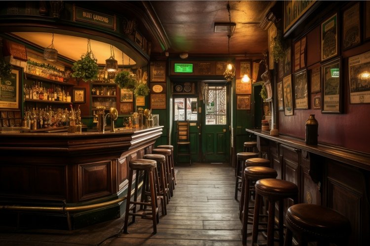 Irish Pub Wood Interior Generate Ai Irish Pub Wood Interior Generate Ai