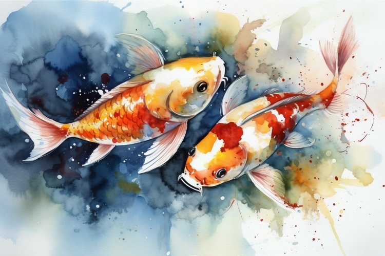 Koi Fish Clipart Image 2