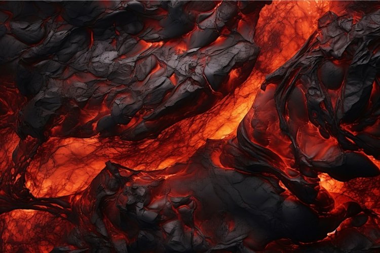 Lava molten texture bright contrast. Generate Ai example image 1