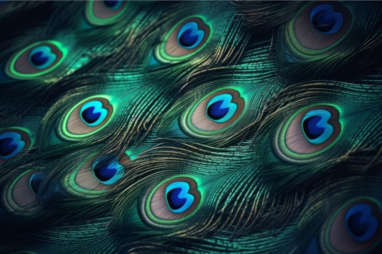 Peacock Feather Clipart Image 6