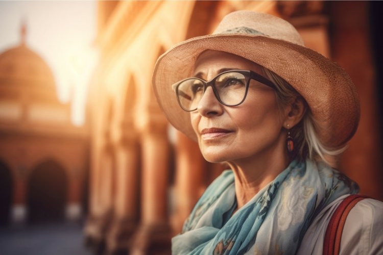 Middle aged mature woman. Generate Ai example image 1