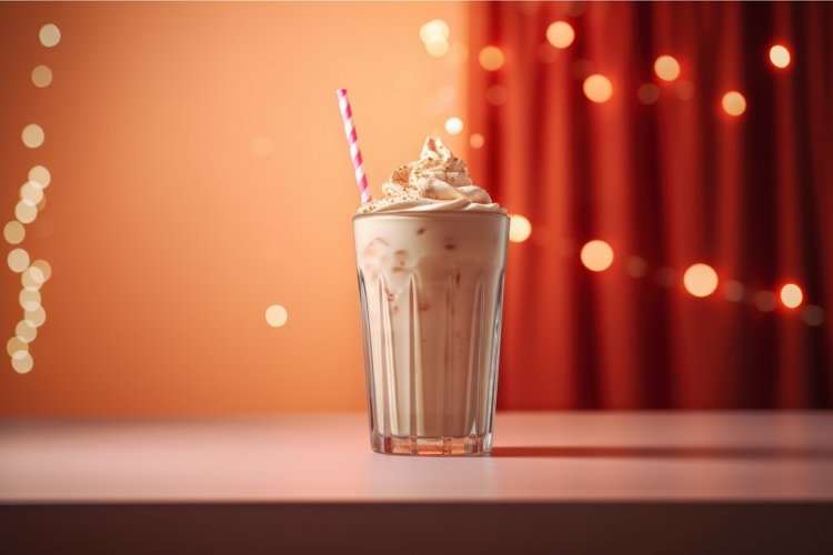 Light milkshake. Generate Ai example image 1