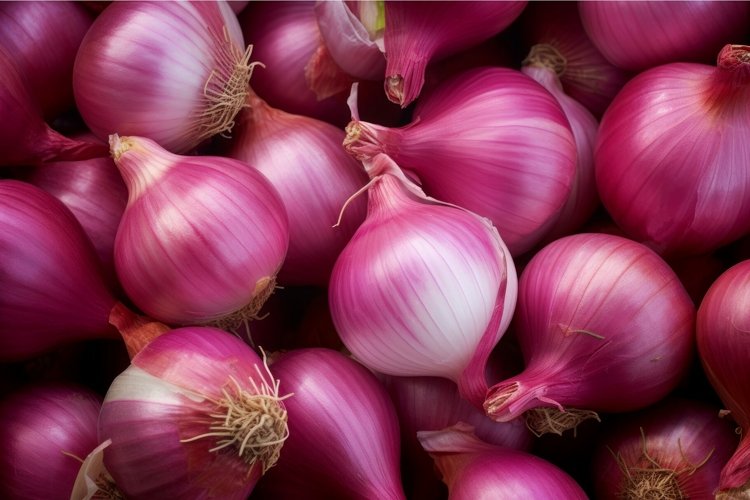Crisp Closeup onions. Generate Ai example image 1