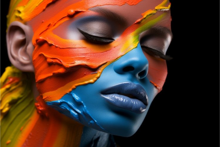 Weightless Makeup foundation products. Generate Ai example image 1