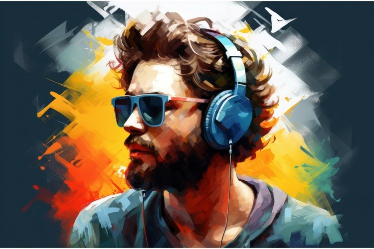 Listening To Music Clipart Image 8