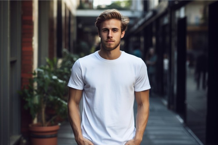 Black Tshirt Mockup Image 6