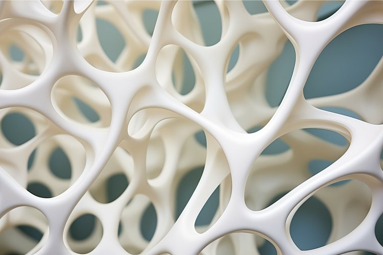 Complex Cellular membrane structure closeup. Generate Ai example image 1