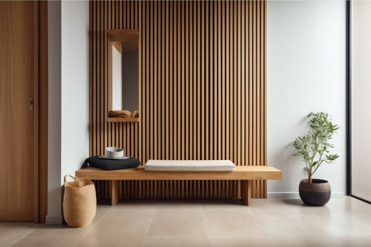 Aesthetically hall design. Generate AI example image 1