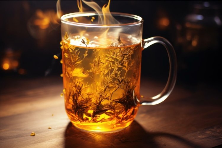 Mug infused tea. Generate Ai