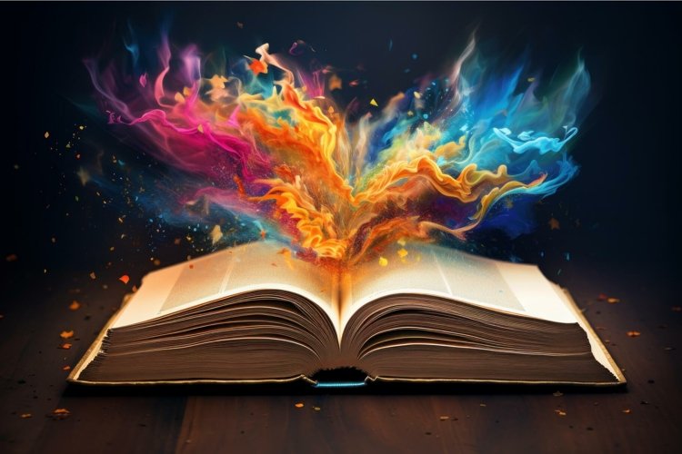 Open Book Clipart Image 15