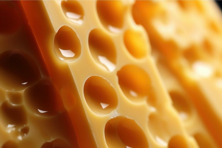 Cheese piece. Generate AI