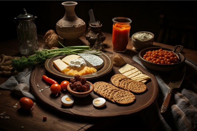 Aromatic Polish traditional snack served in pan. Generate ai example image 1