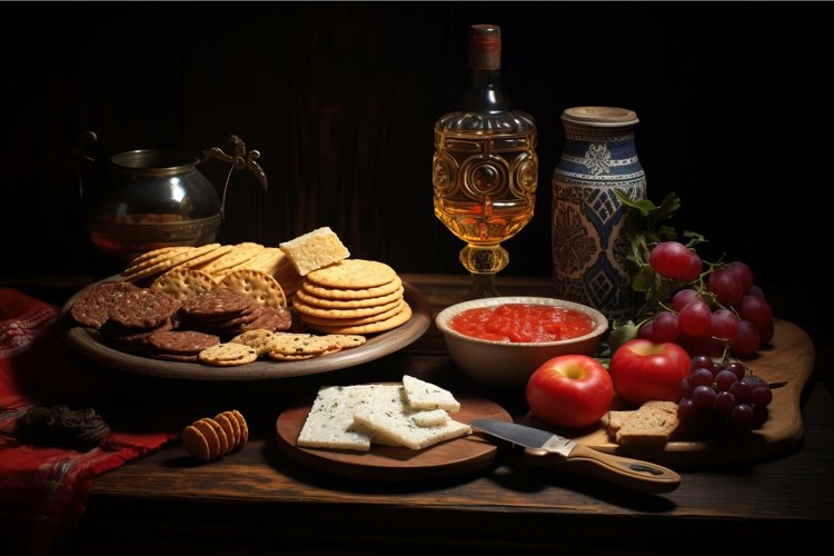 Delectable Polish traditional snack served in pan. Generate example image 1