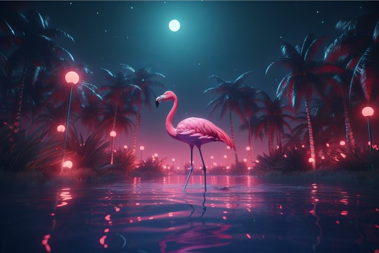 Flamingo Clipart Image 20