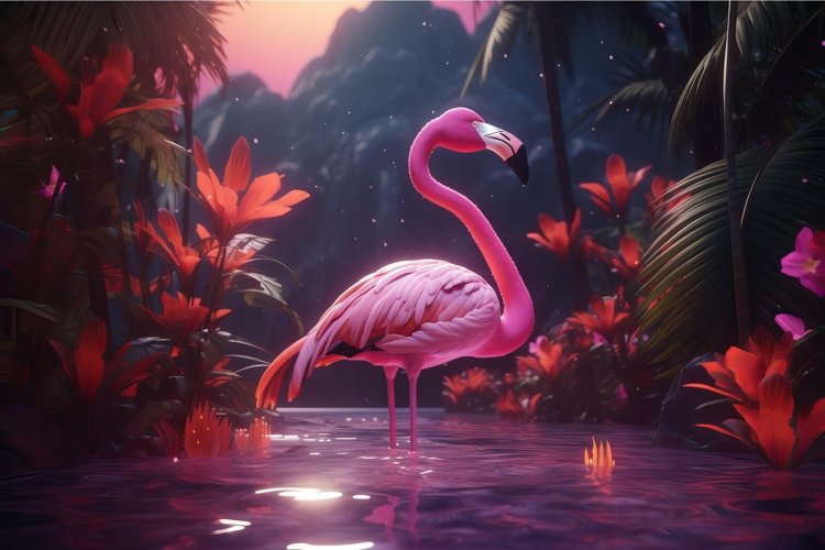 Flamingo Clipart Image 5